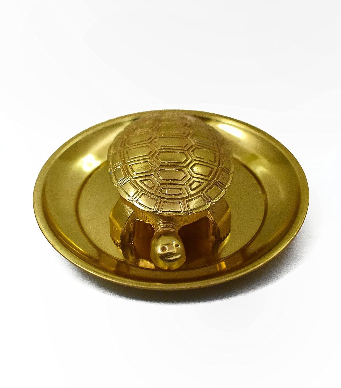 Wish Fulfilment Kachua Yantra Plate for Feng Shui Vastu and Good Luck Icchapurti Tortoise